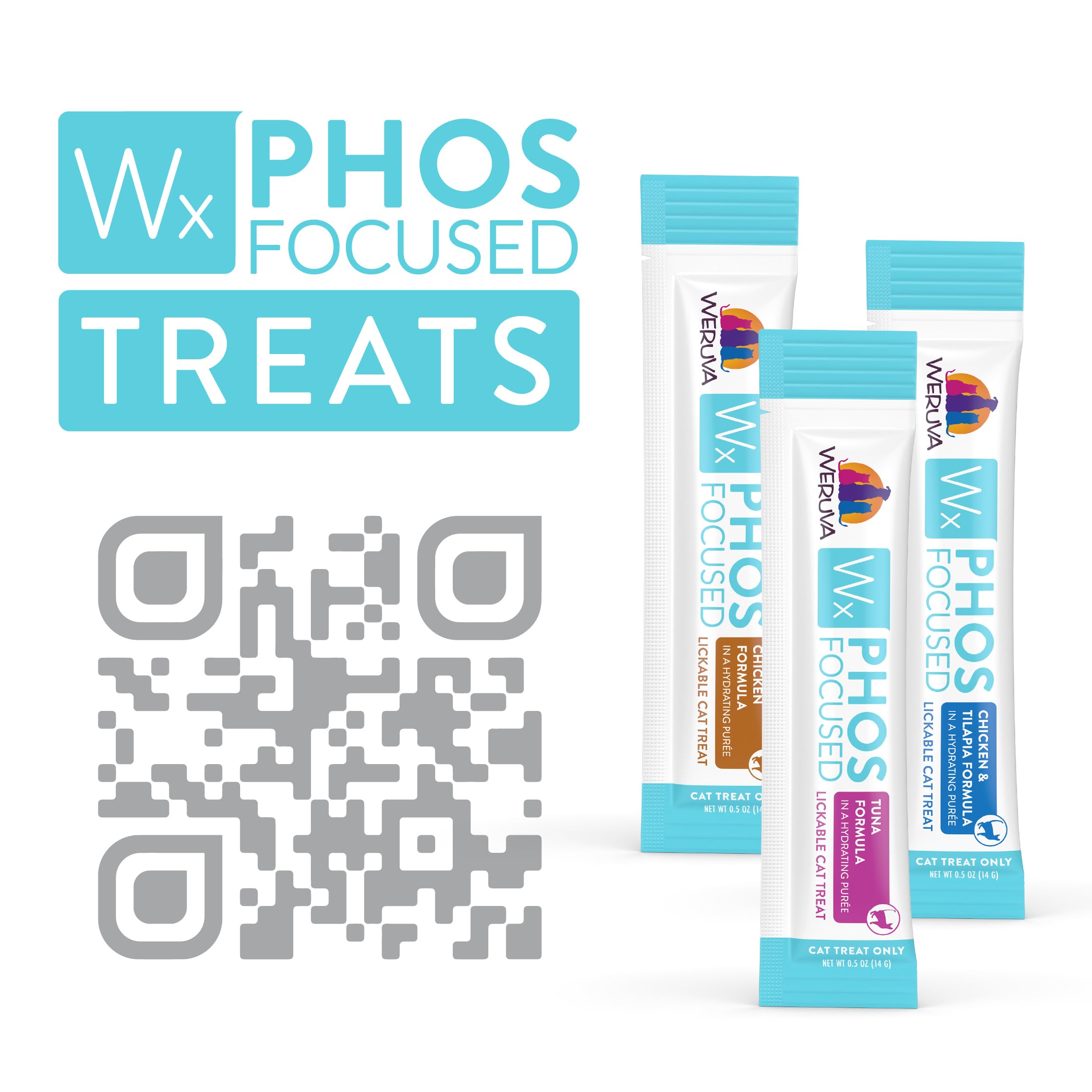 Weruva Wx Phos Focused complément nutritionnel sans additifs artificiels.