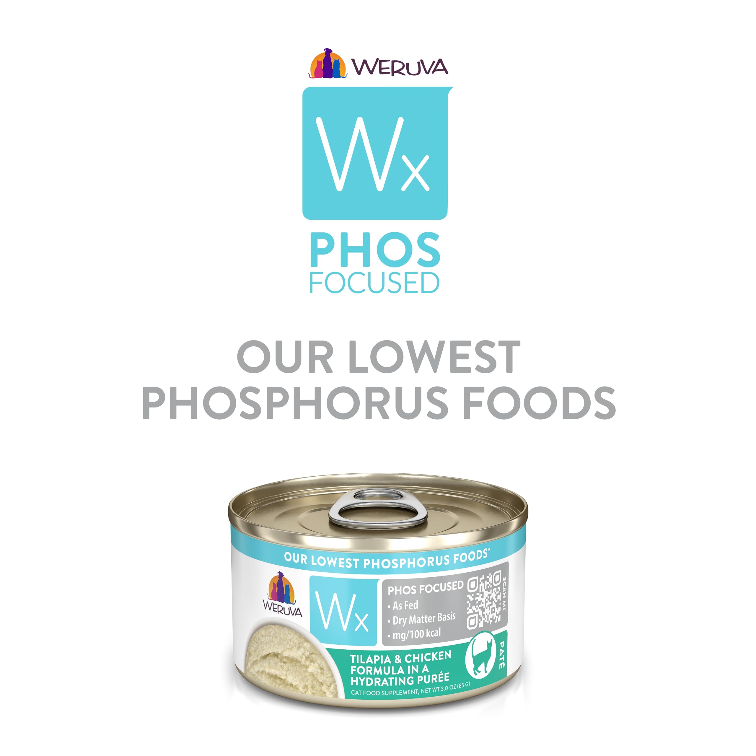 Weruva Wx Phos Focused – faible phosphore sans sacrifice protéique.
