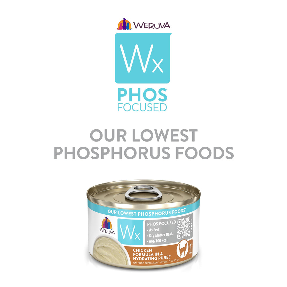 Weruva Wx Phos Focused hydratation optimale grâce à la purée hydratante.