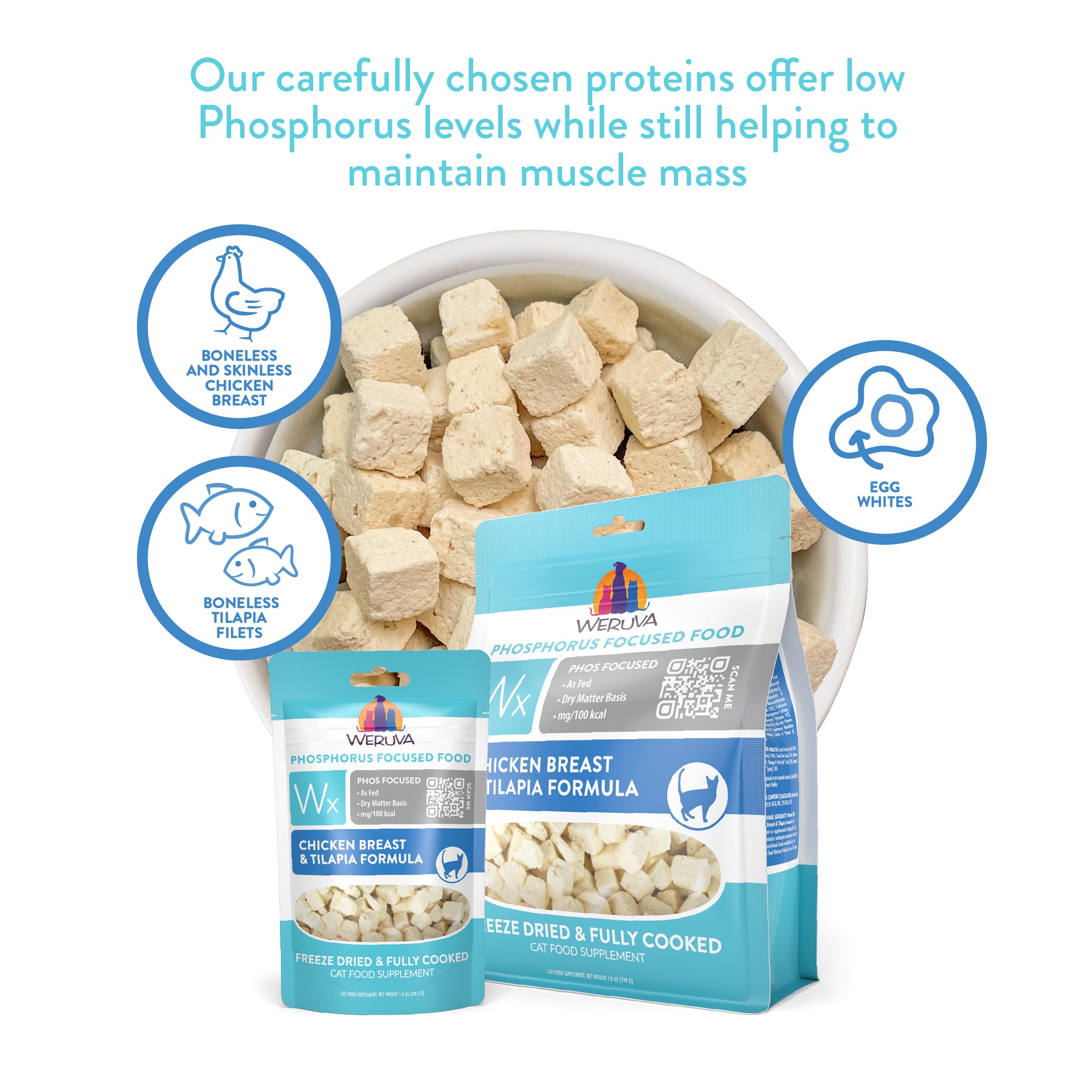 Weruva Wx Phos Focused: ingrédients naturels sans additifs superflus.