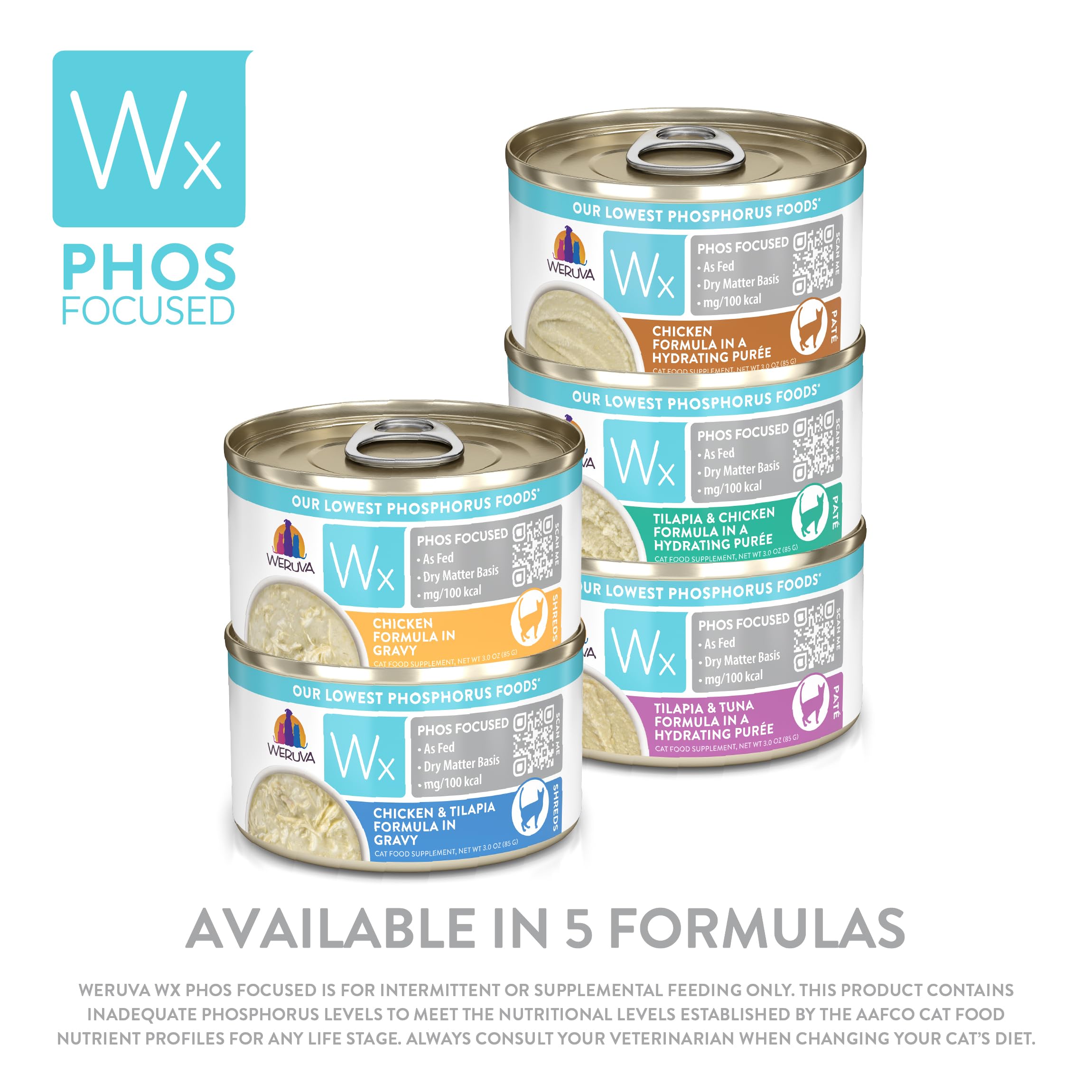 Weruva Wx Phos Focused ingredients naturels: ingrédients simples et naturels.