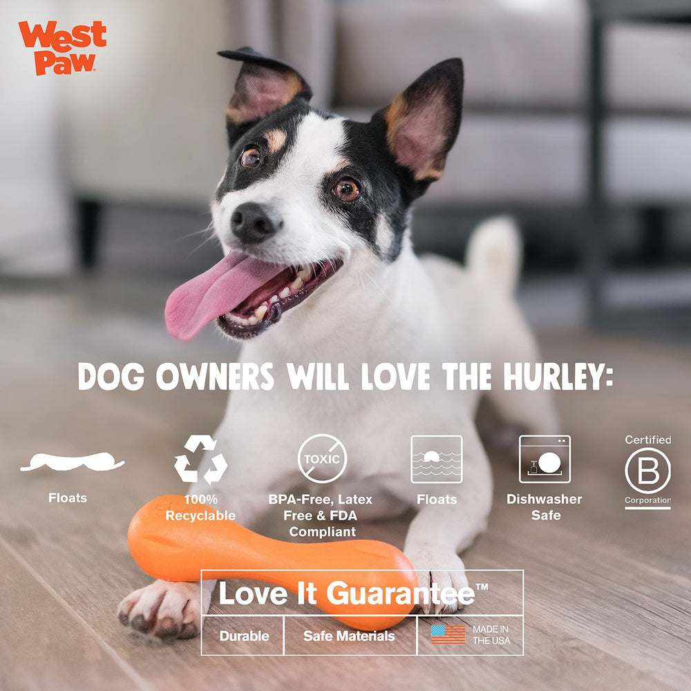 West Paw Hurley robuste, garanti contre les dommages selon le fabricant.