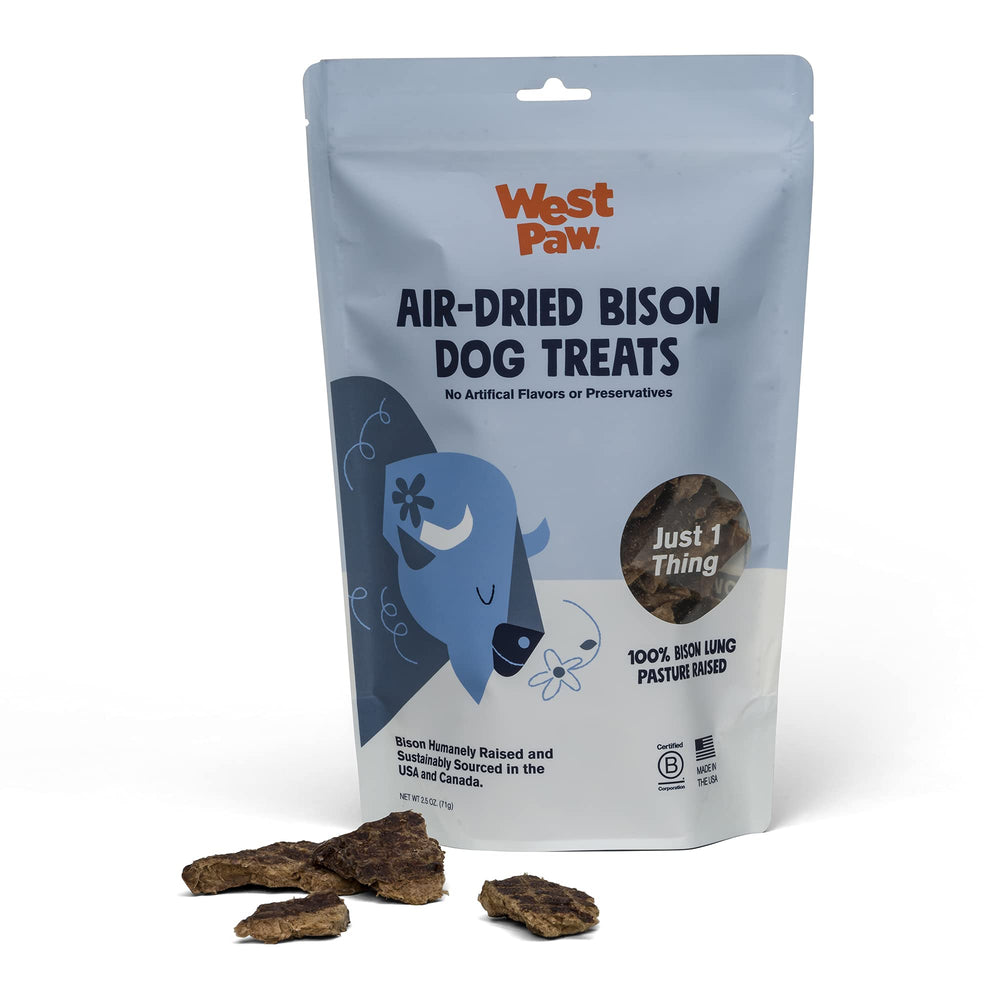 West Paw Bison Lung – texture naturelle idéale pour chiens actifs et gourmands.