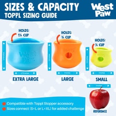 West Paw Toppl, congélable pour friandises rafraîchissantes et prolonger le jeu.