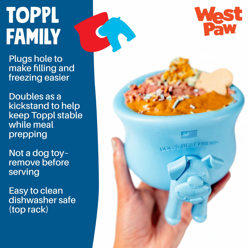 WEST PAW Toppl Stopper Insert simplifie le nettoyage après les sessions gourmandes.