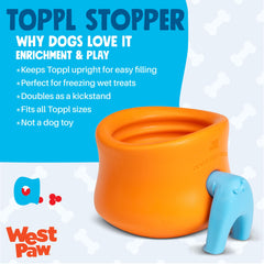 WEST PAW Toppl Stopper Insert permet un remplissage stable et propre.