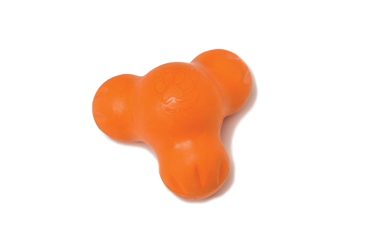 WEST PAW Tux, distributeur de friandises Tangerine, pour récompenser et occuper votre chien.