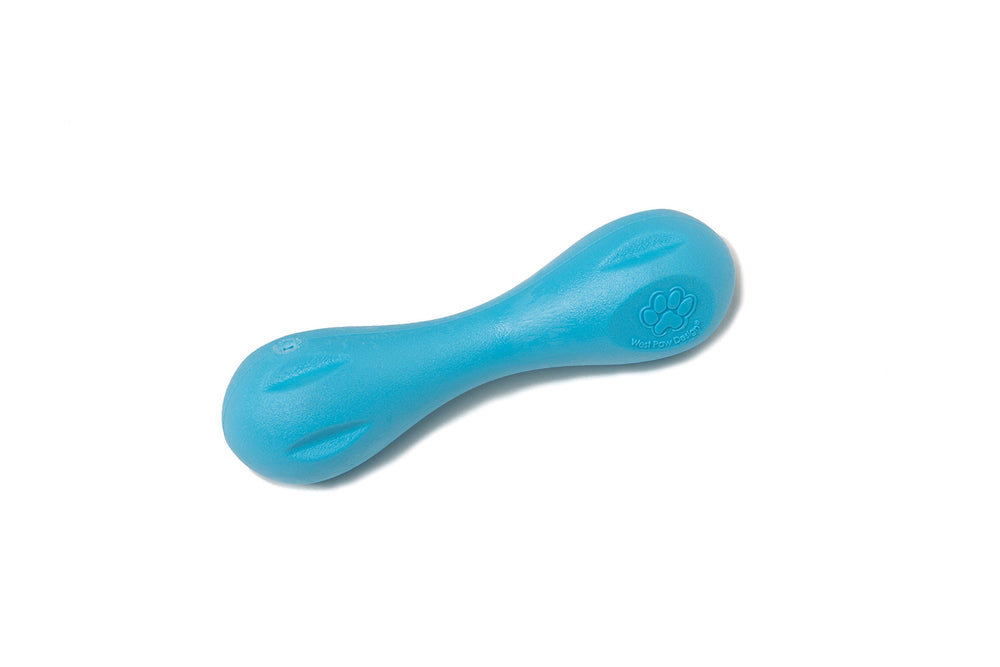 Jouet os-boulet-flottant WEST PAW Hurley, idéal pour jeux de récupération et stimulation dentaire.