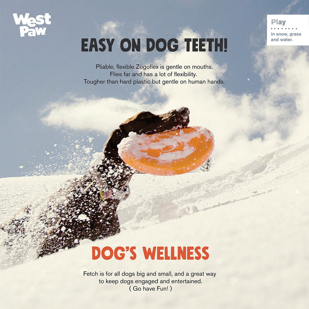 WEST PAW Zogoflex Zisc fabriqué aux États-Unis, recyclable et lavable au lave-vaisselle