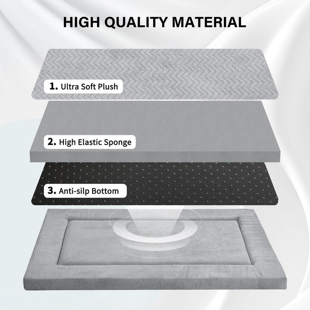 WESTERN HOME grand lit chien base antiglisse pour garder le matelas en place.