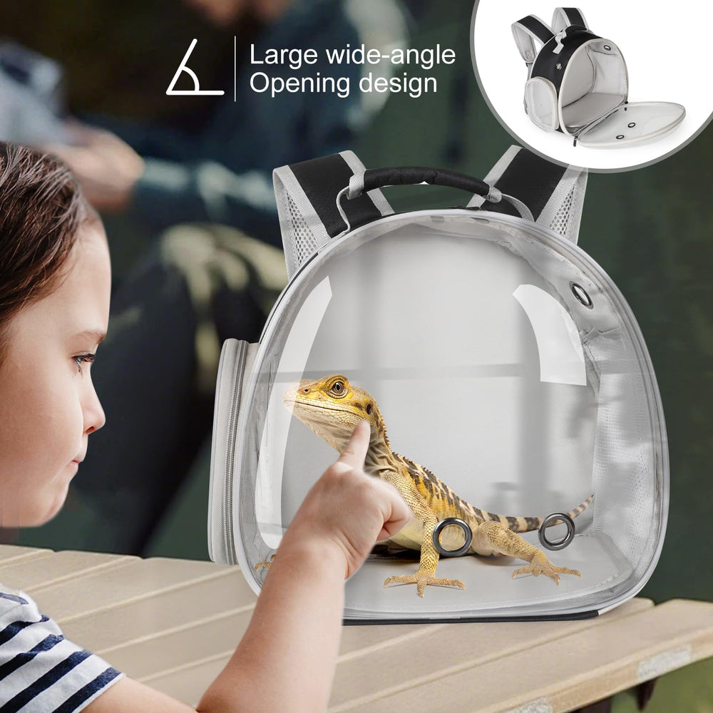 WEVONIGU dragon-barbu sac-transport tapis-doux: intérieur confortable.
