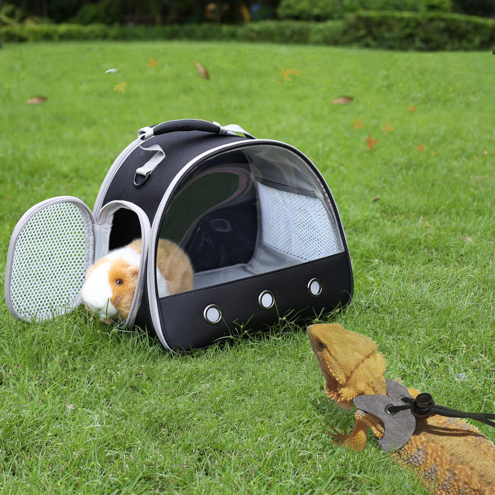WEVONIGU Gecko Léopard rangement latéral pour collations et eau pendant le trajet.