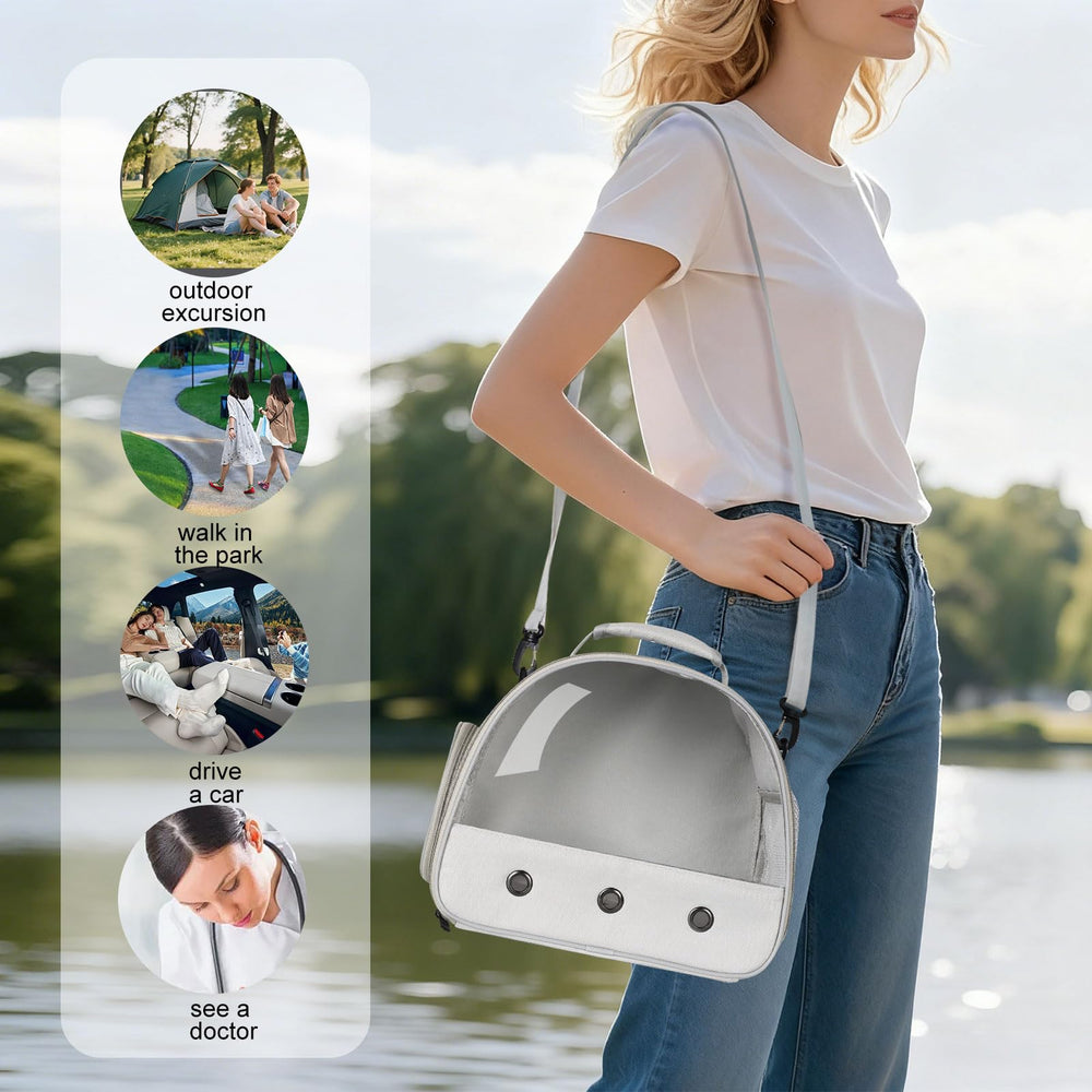 WEVONIGU porte-animaux pliable, rangement compact après utilisation.