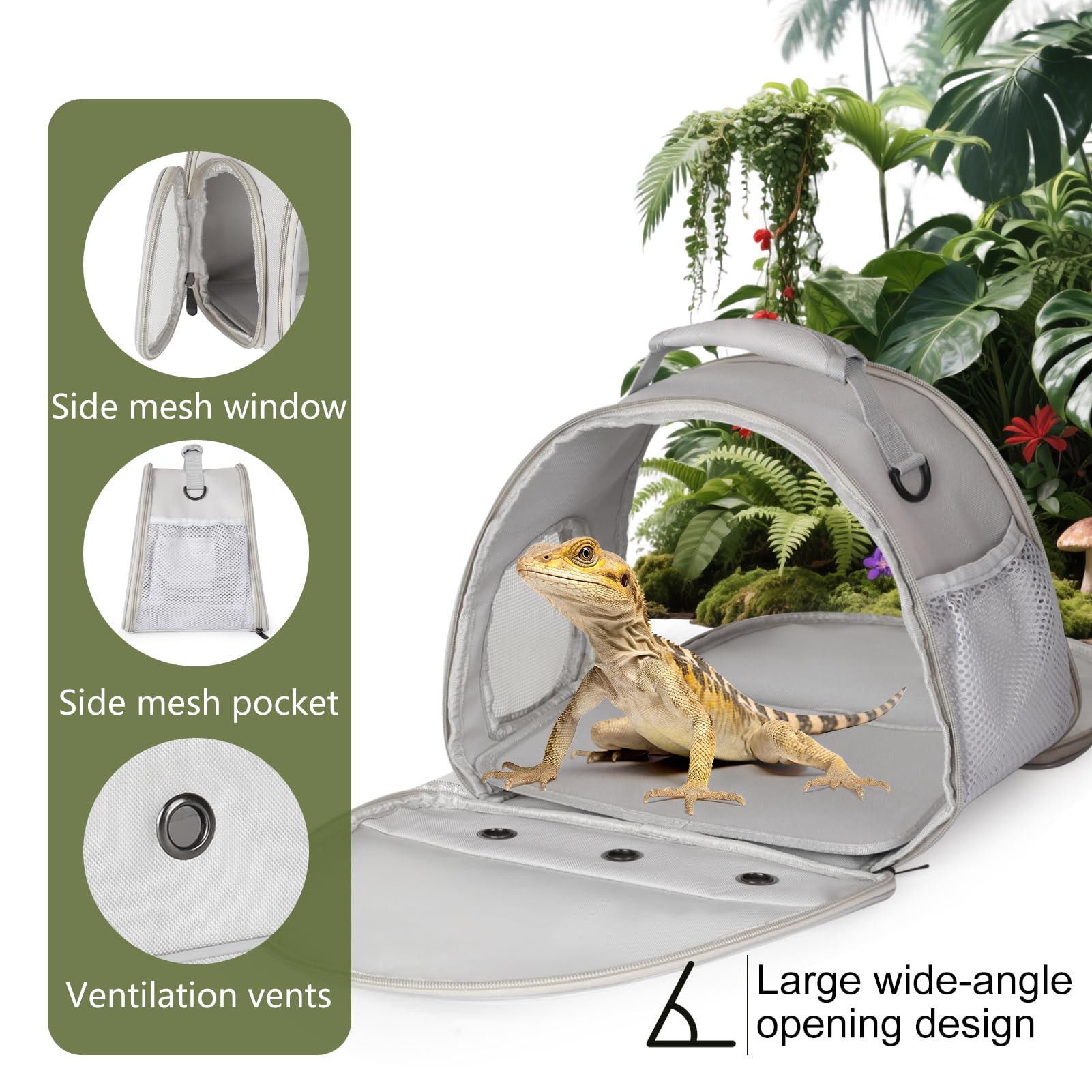 WEVONIGU porte-animaux, poche pour snacks, pratique en déplacement.