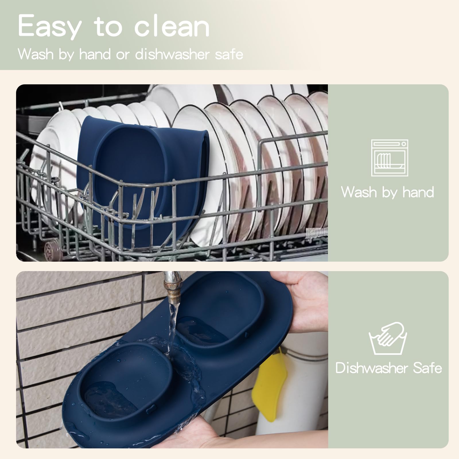WEYOVGO bol-inox: facile à nettoyer et durable.