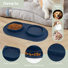 WEYOVGO tapis-silicone-anti-deversements: rebord capteur pour protéger le sol.