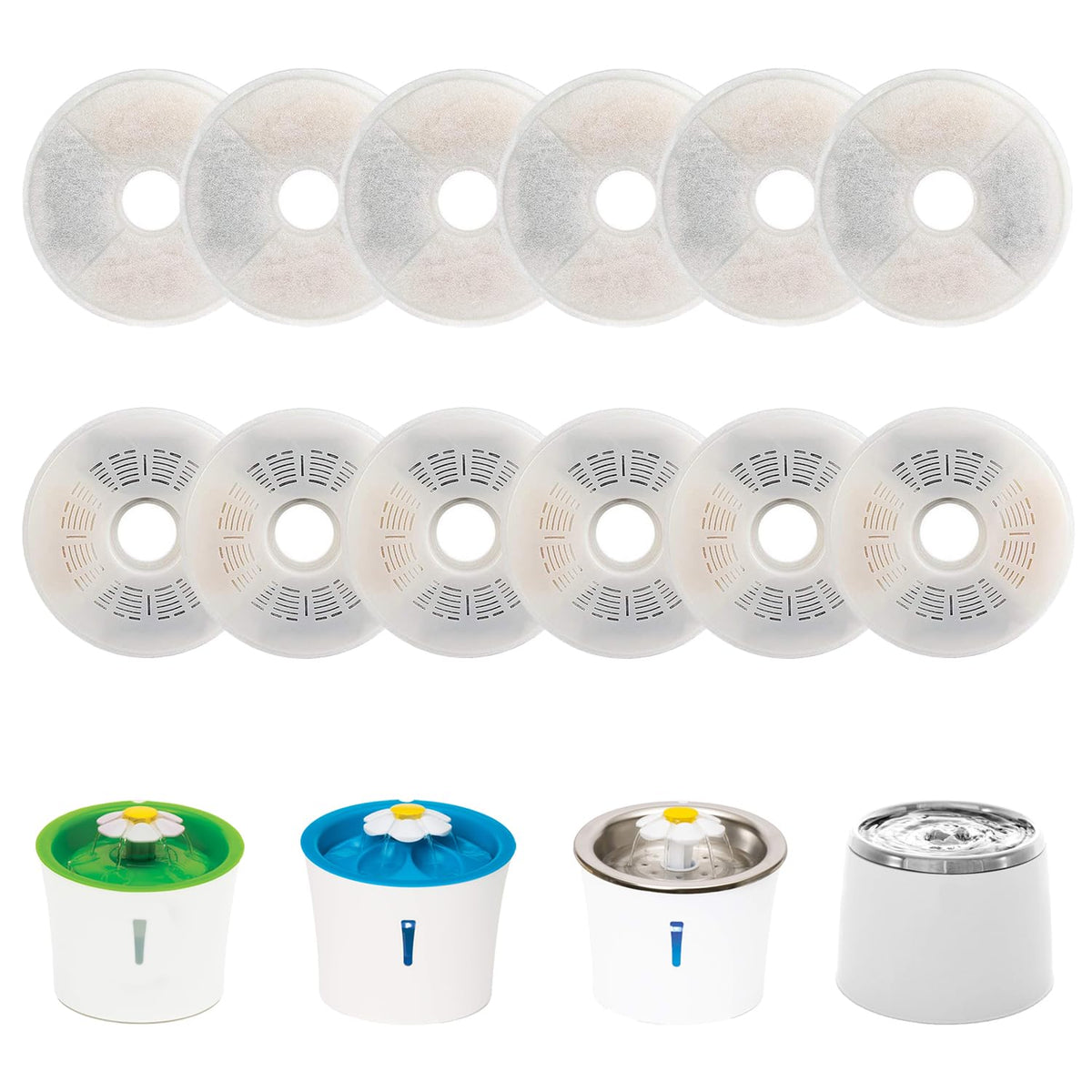 Filtre WEZEBEL pour fontaine Catit fleur: eau plus fraîche et odeurs atténuées.
