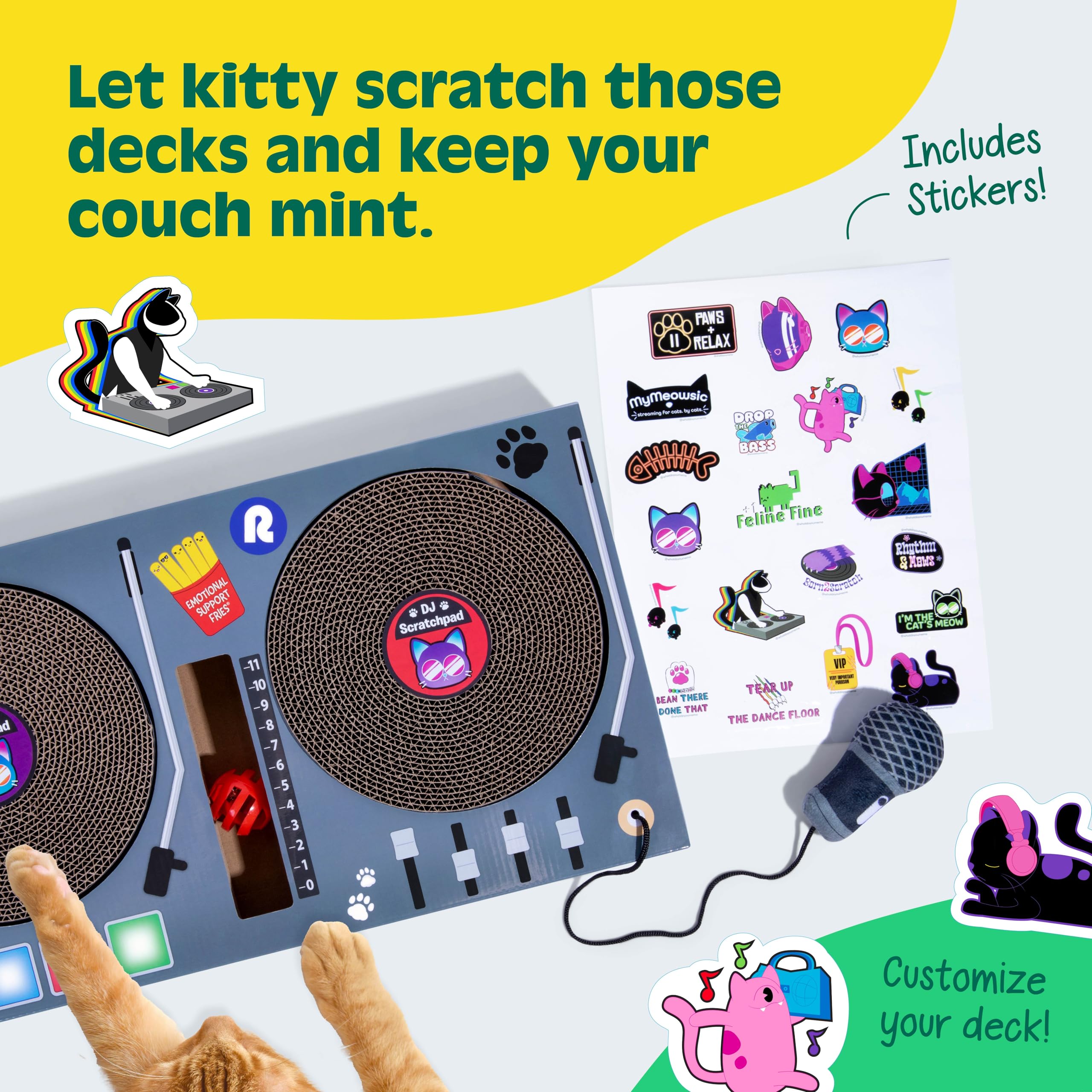 DJ Scratchpad WHAT DO YOU MEME design-interactif-mural: intégration fluide dans l’espace de vie.