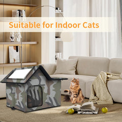 WHDPETS Nid chat extérieur montage sans outils, pratique et rapide
