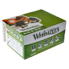 Whimzees Brushees XL, image de la boîte 18 unités, aide à nettoyer les dents et rafraîchir l’haleine