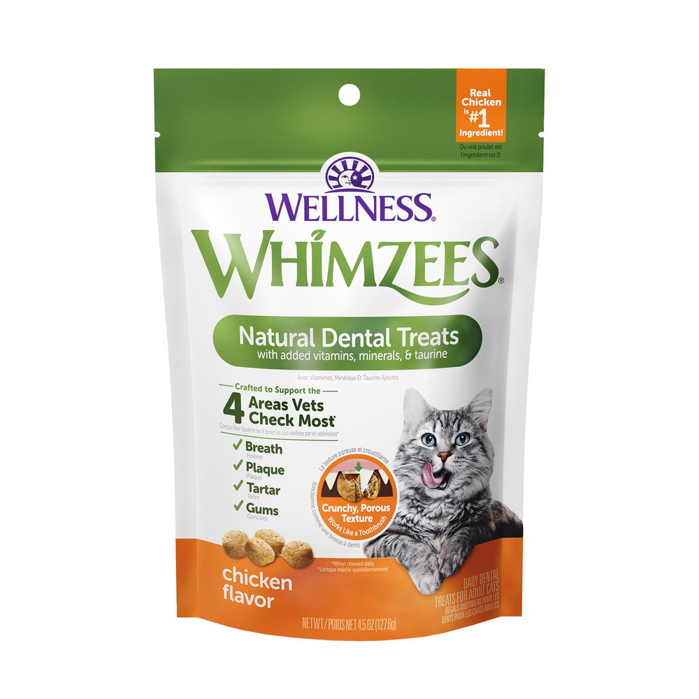 Whimzees friandises dentaires: haleine plus fraîche pour chats.