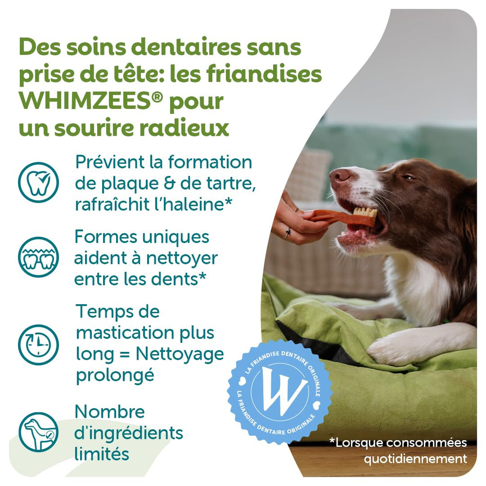 Whimzees forme bâtonnet petites: croquer facilement pendant les jeux.