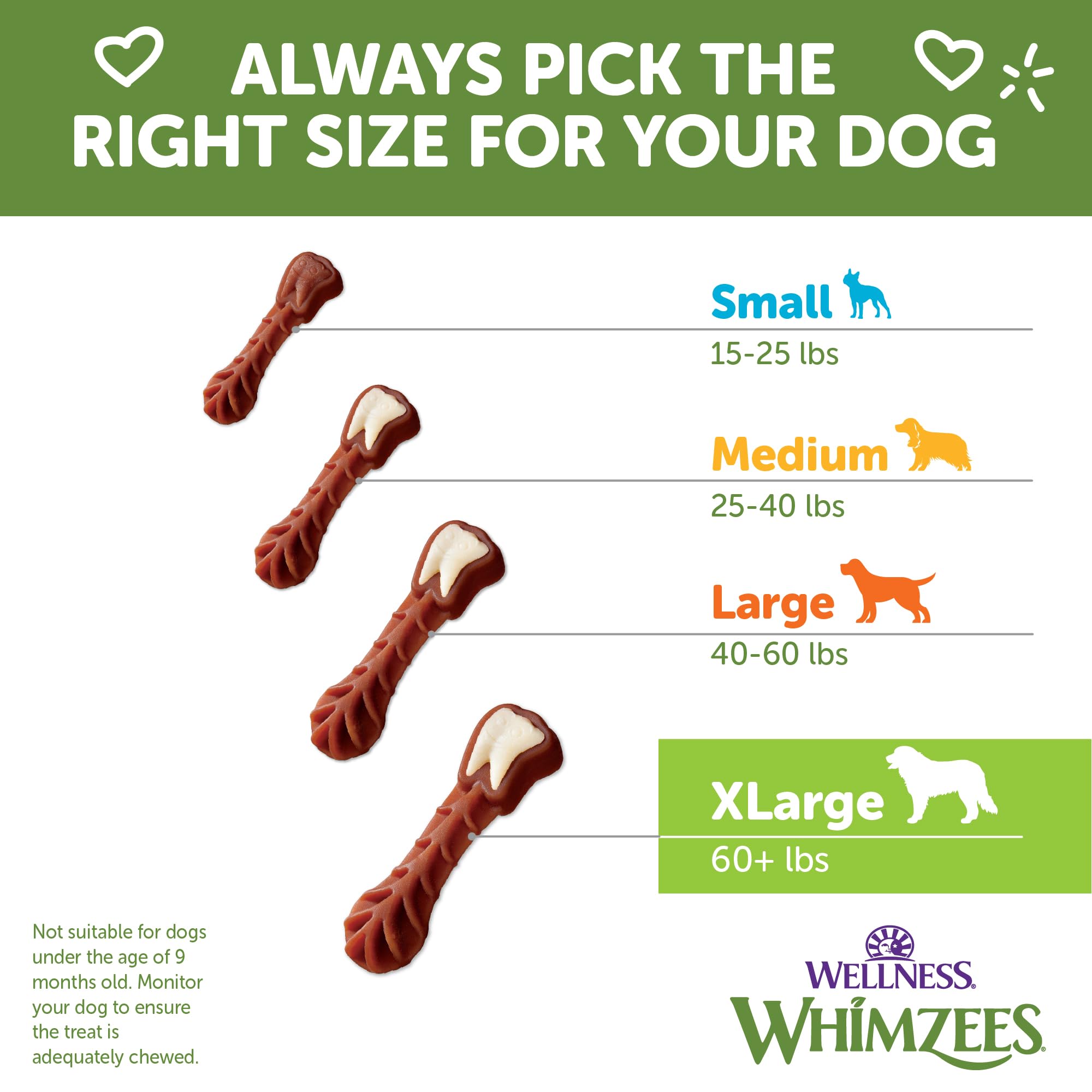 Whimzees pack taille très grande pour chiens de grande taille