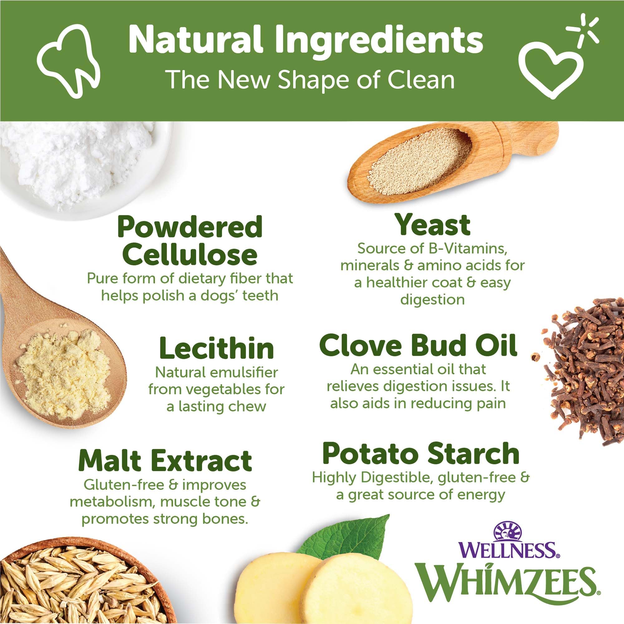 Whimzees Veggie Strip bouchées dentaires naturelles: aide potentielle à réduire la plaque et le tartre.