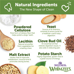 Whimzees Veggie Strip bouchées dentaires naturelles: aide potentielle à réduire la plaque et le tartre.