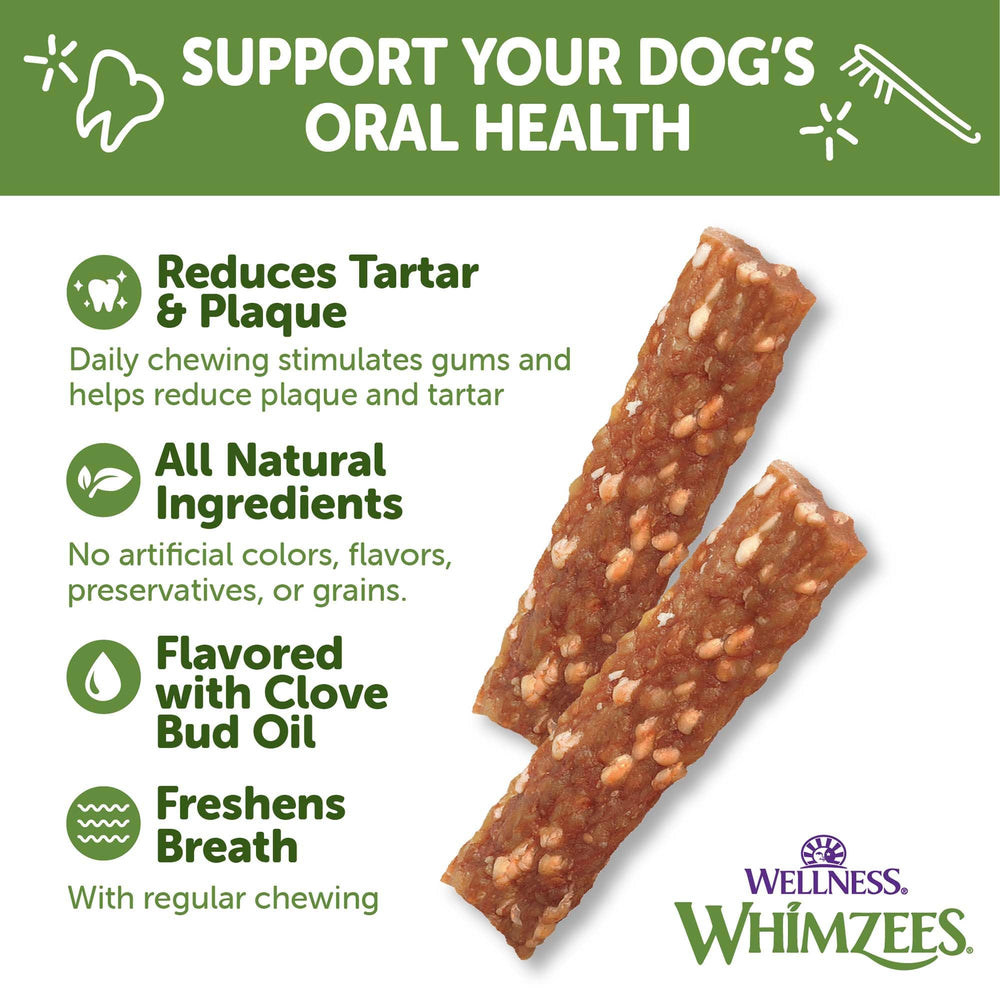 Whimzees Veggie Strip ingrédients naturels sans grain: adapté pour chiens sensibles.