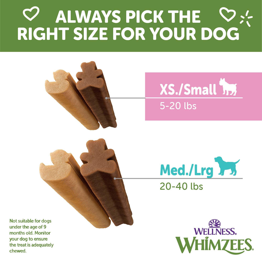 Whimzees Wellness chiot utilisation quotidienne facile pour routine saine