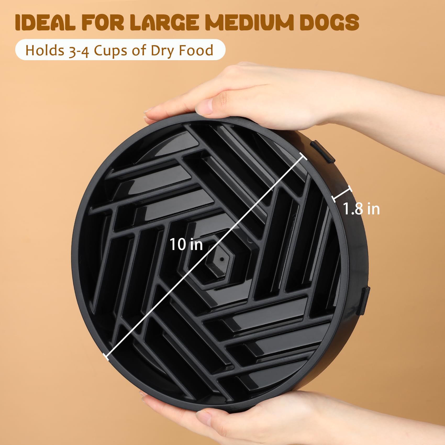 WHIPPY bol slow-feeder lave-vaisselle: nettoyage rapide en haut du lave-vaisselle.