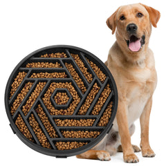 WHIPPY bol slow-feeder puzzle chien, vue avant: encourage le jeu et ralentit l'ingestion.