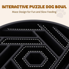 WHIPPY bol slow-feeder puzzle chien, détail: surface interactive pour ralentir les prises.