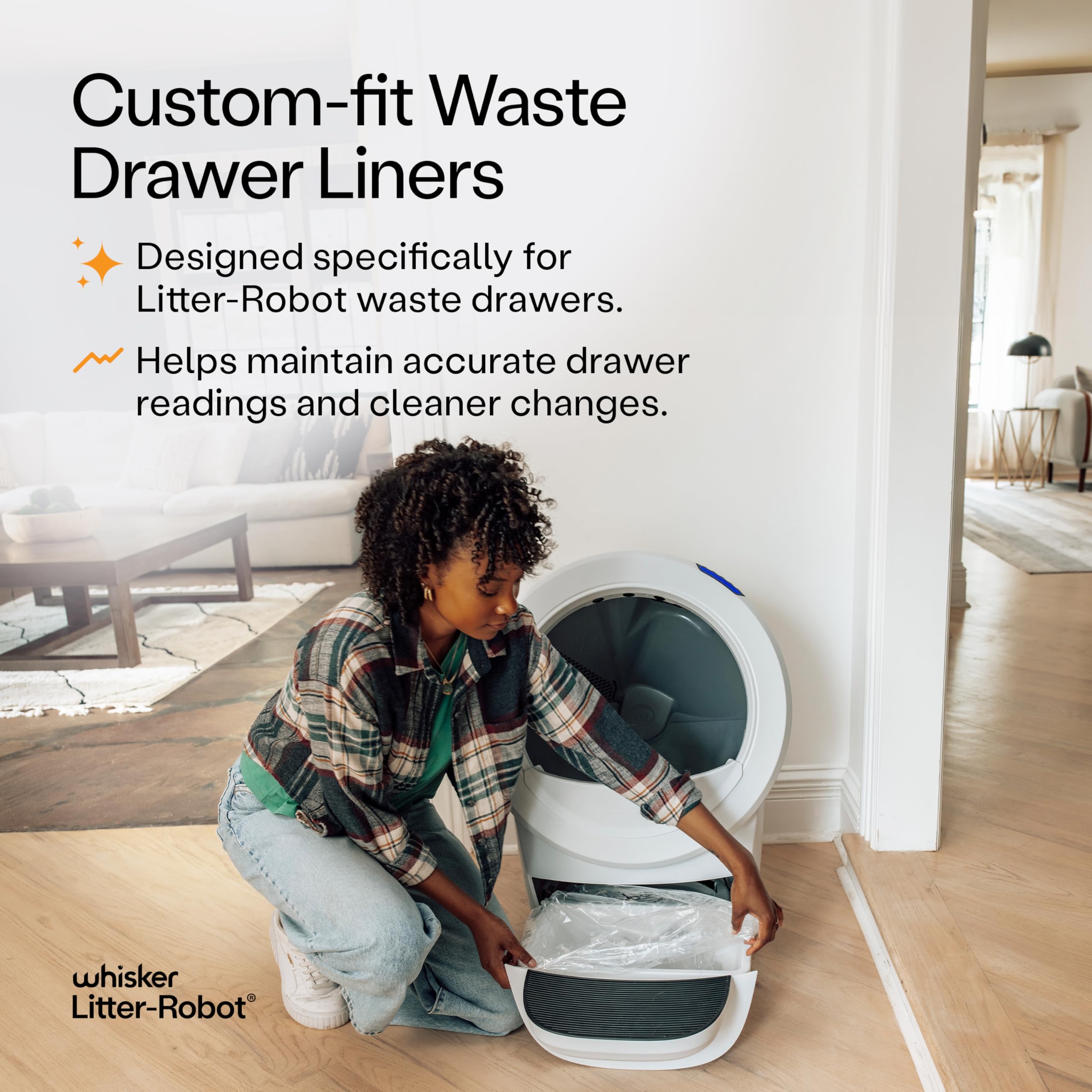 Whisker Litter-Robot: sacs-capacite-9-11-galons pour une gestion efficace des déchets.