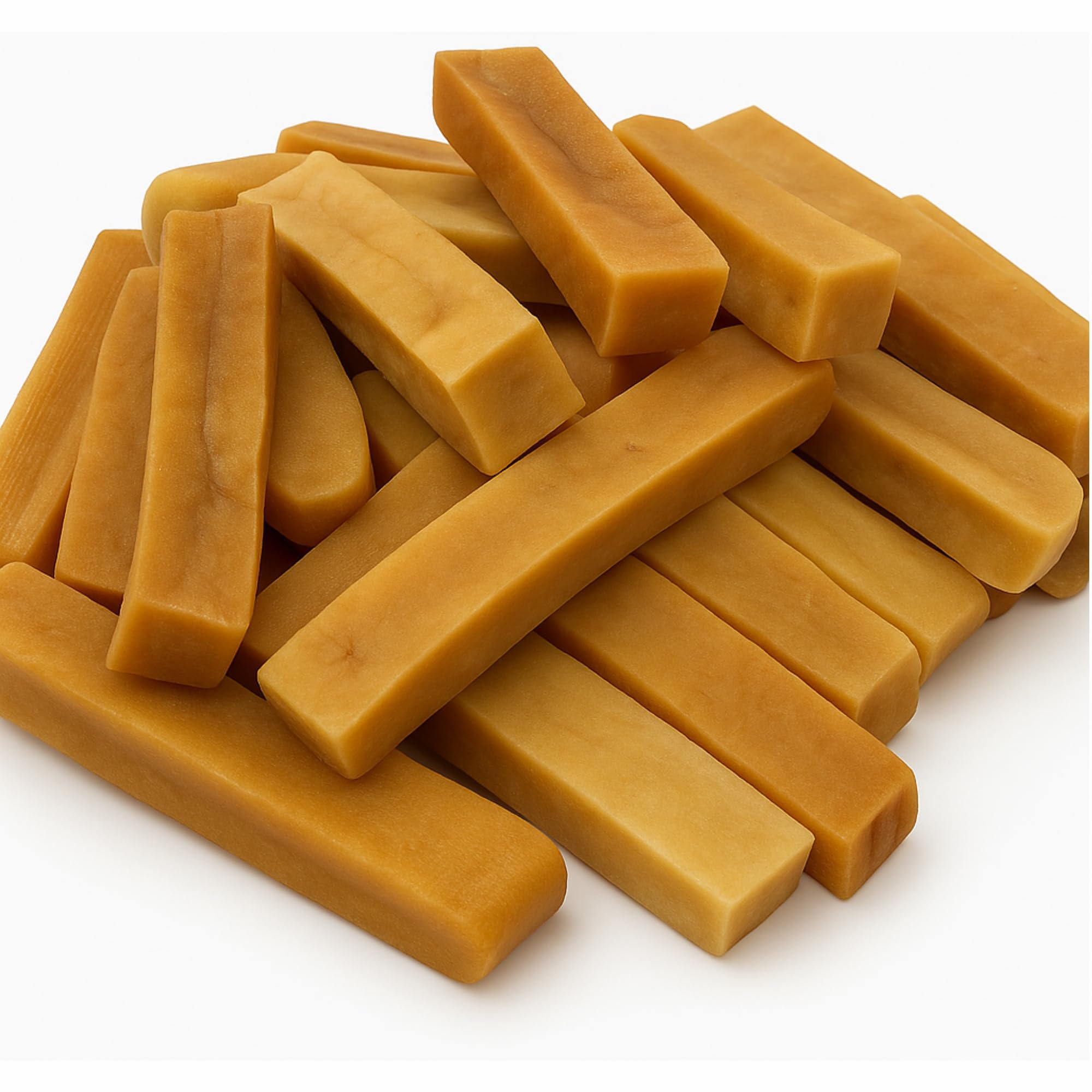 WhiteTail Naturals Bâtons fromage yak format moyen, pack 6, idéal pour dents et mâchoire.