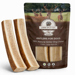 WhiteTail Naturals corn es elan fendues pack-2, idéale pour chien de grande taille