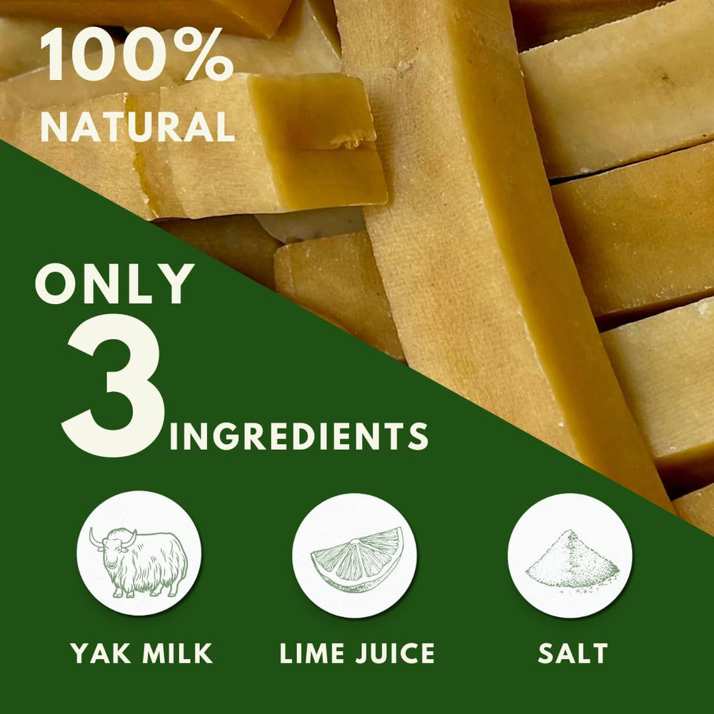 Friandise WhiteTail Naturals yak fromage, odeur faible, usage intérieur.