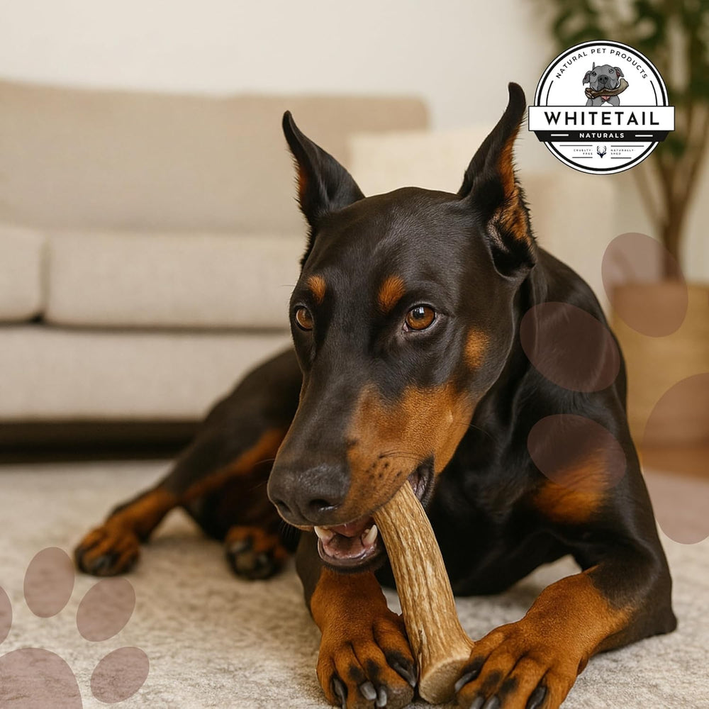 WhiteTail Naturals os de cerf morceau unique pour chien.