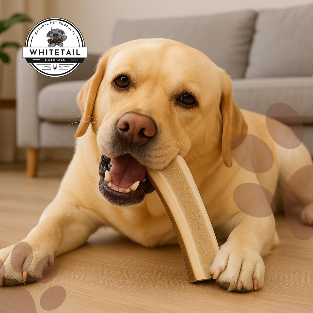 Usage intérieur sûr des ramures d elan pour chiens domestiques