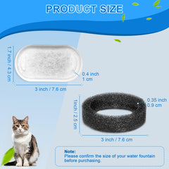 Whksoy filtre fontaine chat matériau écologique et purifiant.