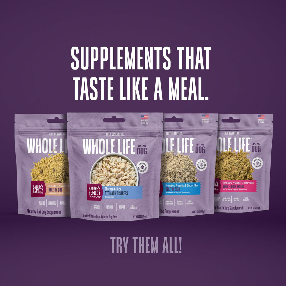 Whole Life Dog Bland Diet repas apaisant pour chien pendant périodes difficiles