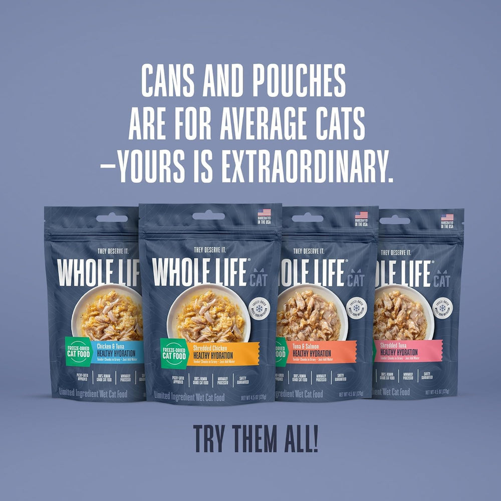 Whole Life Chat sans gommes ni amidons, goût riche et naturel.