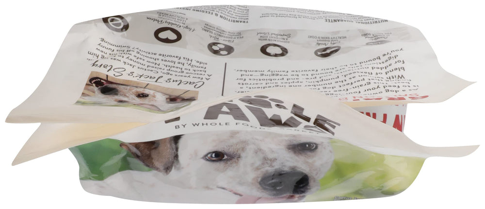 Whole Paws bol rempli, croquettes appétissantes pour chien, repas équilibré.