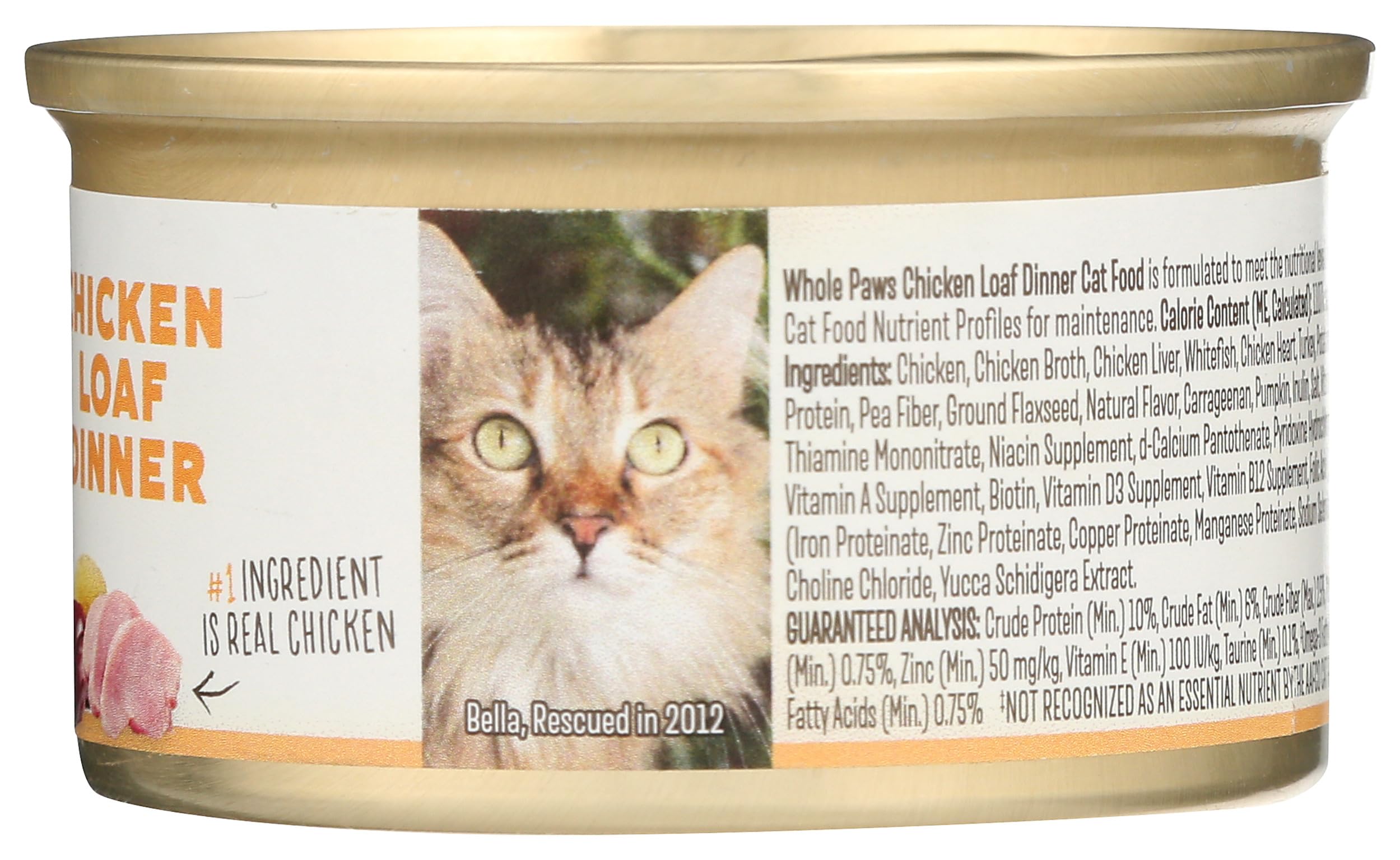 Whole Paws plat poulet chat – format 3 onces pratique