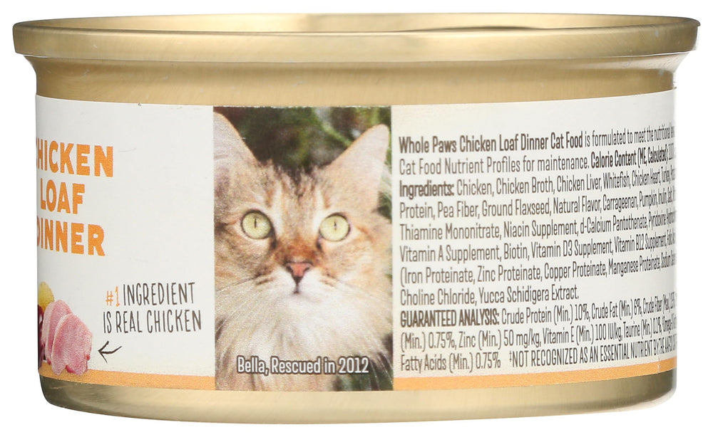 Whole Paws plat poulet chat – format 3 onces pratique