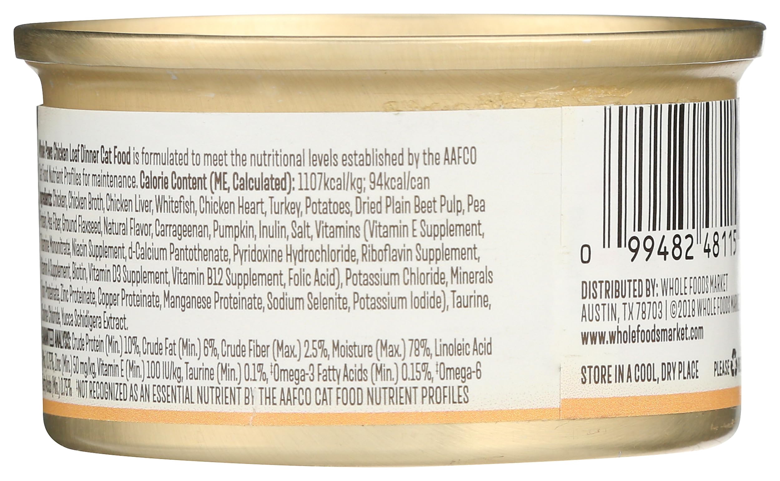 Whole Paws pâté de poulet pour chat – texture tendre et facile à servir