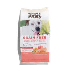 Whole Paws sac croquettes saumon et pois, pour chien sensible à la digestion.