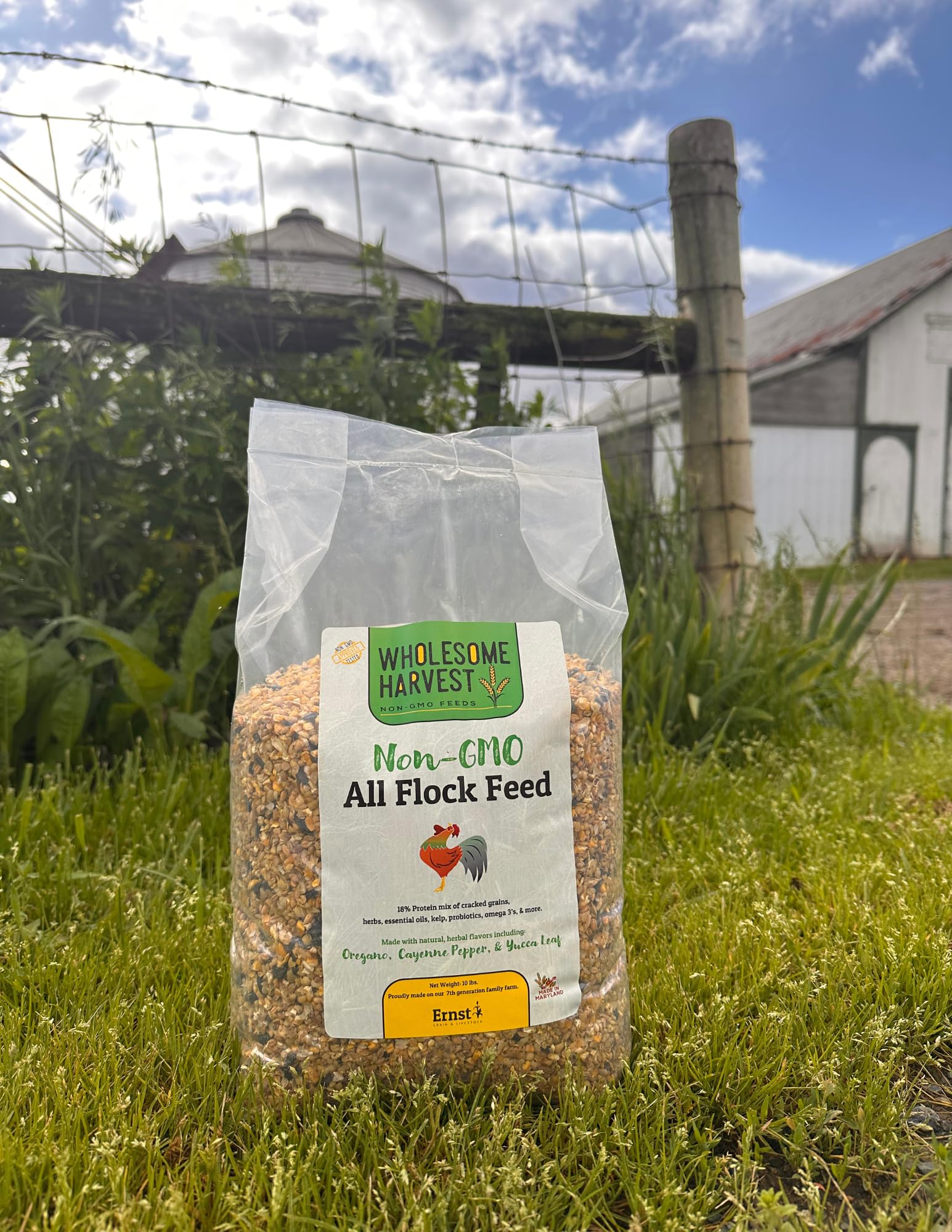 Utilisation sur ferme avec alimentation polyvalente pour volailles