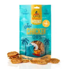 Friandises Wholesome Hound Poulet en emballage, parfaites pour l’entraînement.